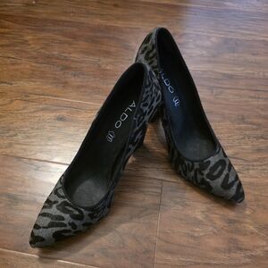 ALDO Black Leopard Print Women's Shoes